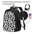 thumbnail image 2 of Disketp Cute Panda (3) Mochila de Viaje Estampada para Laptop con Puerto de Carga USB, Mochila Impermeable para Computadora – Regalo para Hombres y Mujeres, 2 of 7