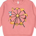 thumbnail image 3 of Inktastic Ferris Wheel with Snacks Toddler Sweatshirt, 3 of 4
