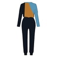 thumbnail image 6 of UAMVSH 2 Piece Sweatsuits Outfits Sets for Women Soft Jogging Workout Pants with Pockets Trendy Color Block Pullover Tops Long Sleeve Loungewear(LargeBlack), 6 of 7