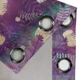 thumbnail image 4 of Ambesonne Floral Grommet Curtain, Asian Winter Flowers Pattern, 50"x96", Purple Peach and Teal, 4 of 5