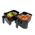 thumbnail image 4 of Kalorik 9.5L (10 Quart) Dual Basket Digital Air Fryer with Bonus Tongs & Silicone Pad FT 51924 BK, 4 of 9
