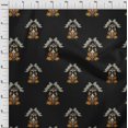 thumbnail image 3 of oneOone Viscose Chiffon Fabric Leaves|Bird & Floral Block Print Sewing Fabric BTY 42 Inch Wide, 3 of 4