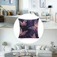thumbnail image 3 of Butterflies stars painting Linen toss pillowcase Decoration pillowcase Gift preferred 20x20" Cushion cover 1 set Sofa pillowcase Sofa bedroom living room car, 3 of 8