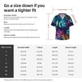 thumbnail image 4 of Lafuoo Colorful Tropical Leaves Pattern Men's Cuban Collar Short Sleeve Shirt, Button-Down Resort Beach Pocket Shirt-4X-Large, 4 of 7