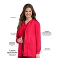 thumbnail image 5 of Landau Veste de Blouse Médicale pour Femmes à 4 Poches : Coupe Classique Décontractée, Col Rond, Boutons Pression devant et Poignets en Tricot 7525, 5 of 5