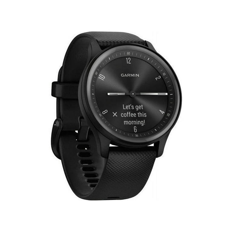 Silicone Garmin 40mm with vivomove Smart Sport Watch, #010-02566-00 Band Black