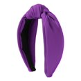 thumbnail image 4 of Bmisegm Knotted Headbands for Women Wide Turban Headband Non Yoga Exercise Cloth Hair Hair Bands Accessories Purple, 4 of 5