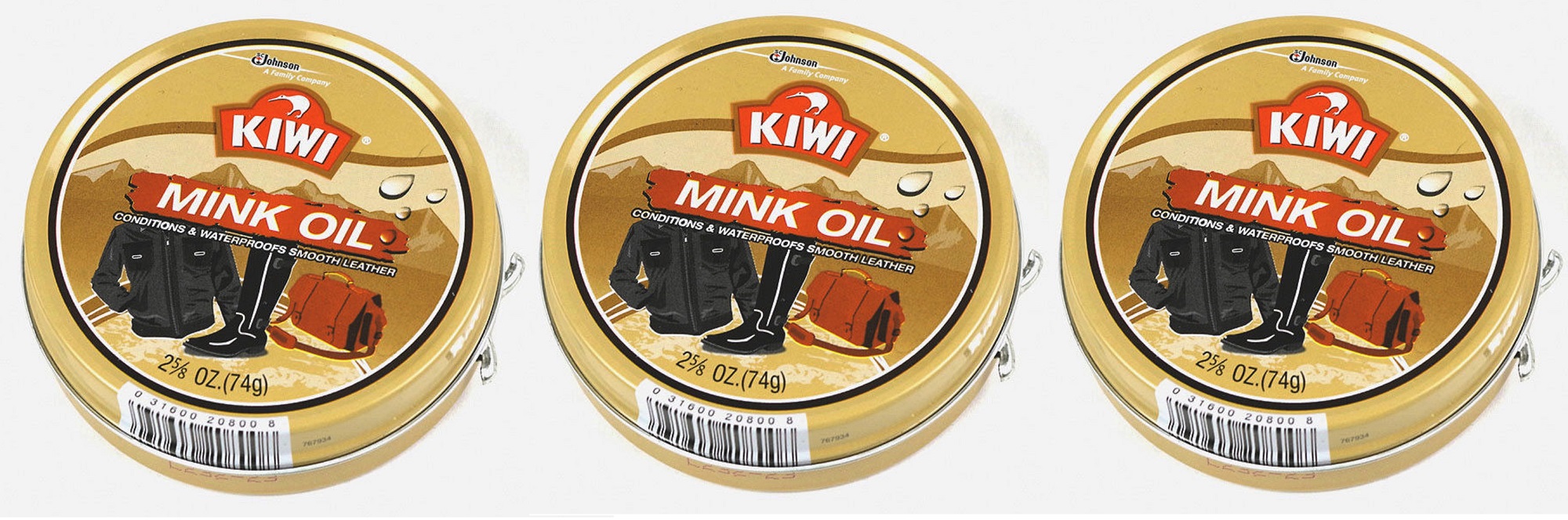 Kiwi Mink Oil Waterproofing Conditioner For Smooth Leather 2 5/8 oz