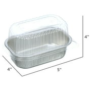 Handi-Foil 5.7 x 3.3 Aluminum Mini Loaf Pans with Lids, 3 Count