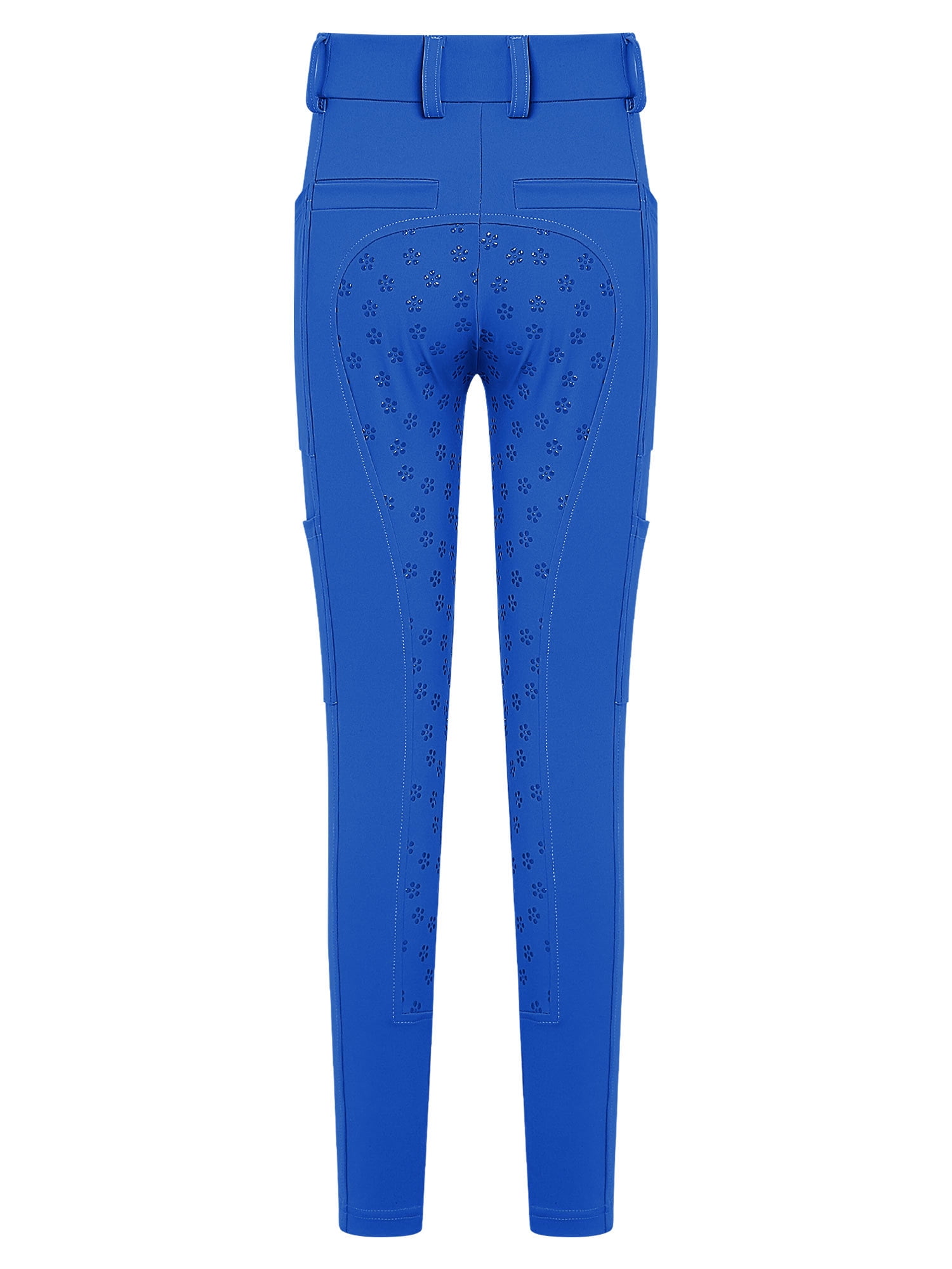 Haitryli Girls Kids Riding Pants Horse Equestrian Breeches Horse Schooling Tights Full Seat Blue 16