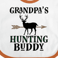 thumbnail image 4 of Inktastic Bow Hunter Grandpa Hunting Buddy Boys Baby Bib, 4 of 4