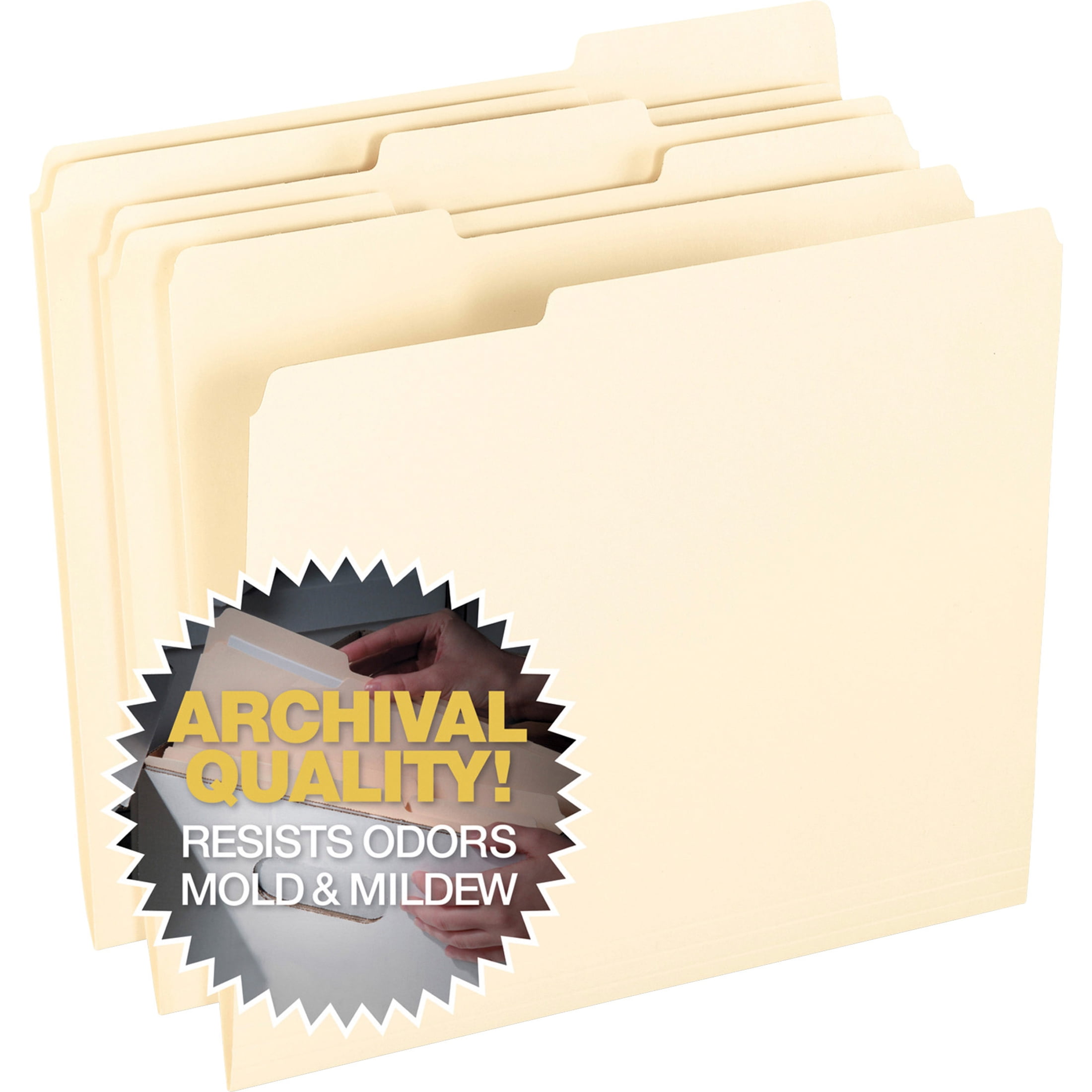 Pendaflex End File Folders 1/3 Cut Top Tab Letter Manila 100/Box 62702