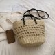 thumbnail image 3 of Bolsos de hombro para mujer Tote Casual Summer Straw Woven Bag Messenger Bag (Beige) Sywqhk Para Estrenar, 3 of 9