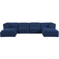 thumbnail image 5 of Meridian Furniture Miramar Navy Durable Linen Textured Modular Sectional, 5 of 13