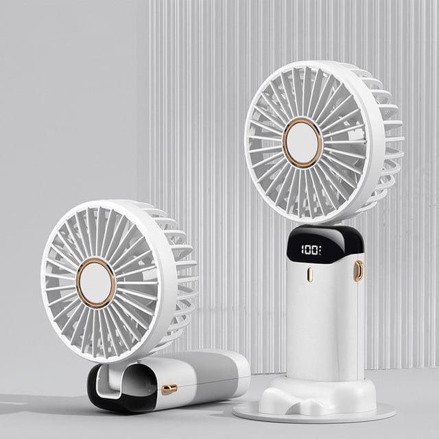 Ventilador de mano con Perfume, molino de viento con carga USB, pequeño ventilador de escritorio para estudiantes, ventilador de mano de verano para viajes al aire libre