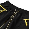thumbnail image 4 of Aimik Men's Running Shorts Contrast Drawstring Zip Pockets Quick-Dry Polyester Summer Shorts for Training Gym Outdoor, 4 of 6