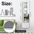 thumbnail image 2 of 4 Pack Self Adhesive Acrylic Mirror, Plastic Mirror Sheets Wall Stickers, 2MM Thick Frameless Mirrors Set 12 x 12Inch Mirror Tiles, Self Adhesive Acrylic Square Mirror for Bathroom Home Gym Door, 2 of 5