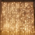 thumbnail image 1 of Guirlandes Lumineuses pour Chambre, Guirlande Rideau Étanche IP44, Modes Réglages Minuterie et Télécommande pour Déco Intérieure Extérieure, Luminosité Réglable Basse Tension 8 Connectables pour, 1 of 7