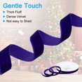 thumbnail image 4 of Uxcell 9/16" 25 Yard Velvet Ribbon Polyester Single Face Spool Gift Wrap Craft Decoration, Blue, 4 of 6