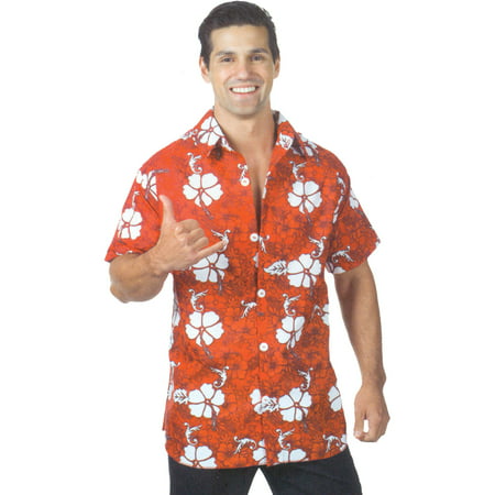 Red Hawaiian Shirt Adult Halloween Costume