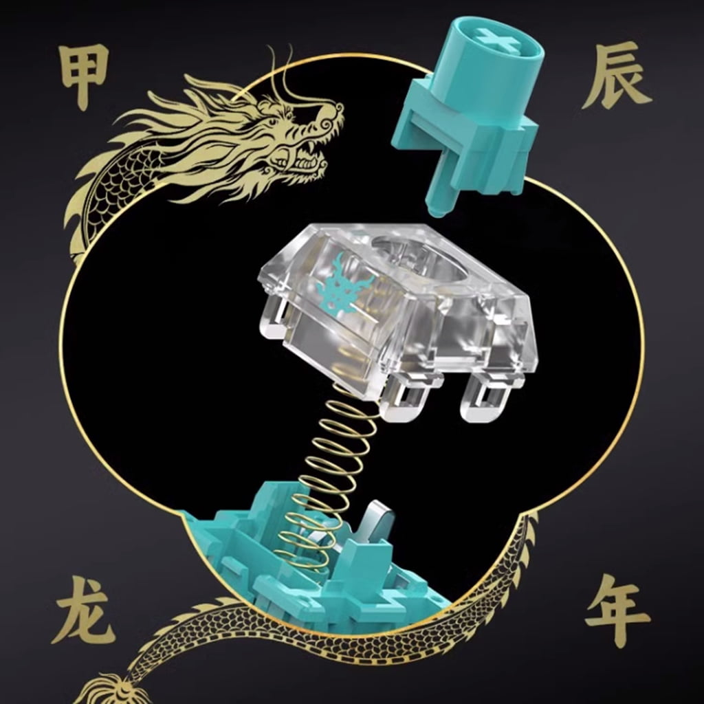 Mechanical Color Light Green Dragon Switches 50Million Keystrokes For Mechanical Keyboards Gaming Long Time Use