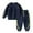 a-Navy12190, variant on VNKIDY Boys Outfits Kids Children Plush Thermal 2 Piece Tracksuit Long Sleeve Crewneck Top Elastic Waisted Loose Fit Pants Athletic Set Stylish Outfits
