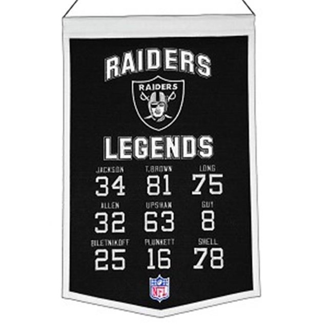 Winning Streak Sports 31108 Oakland Raiders Legends Banner