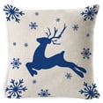 thumbnail image 1 of hirigin Christmas Throw Pillow Cover, Elk/Snow/Tree/Letters Print Pillowcase Decor for Sofa Bedroom, 1 of 6