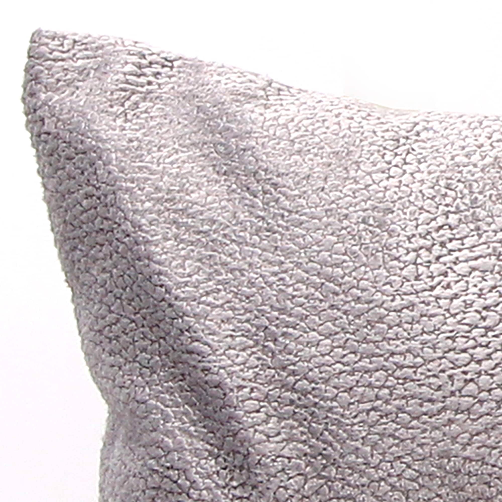 Jordan Manufacturing 20" x 14" Grey Solid Rectangular Reversible Decorative Lumbar Throw Pillow with Front Buttons