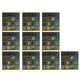 thumbnail image 2 of Pegatinas de pared 10 piezas Pegatinas de azulejos de cristal DIY Pegatinas de pared autoadhesivas Reloj de pared, 2 of 9