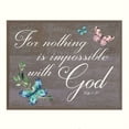 thumbnail image 2 of Inspirational Wall Plaque - For Nothing Is Impossible, 2 of 4