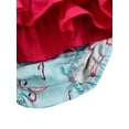 thumbnail image 2 of Infant Baby Girl 3Piece Swimsuits Flamingo Printed Bowknot Baby Swimwear Summer Sling Camisole+Ruffled Shorts with Hat, 2 of 6