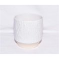thumbnail image 1 of Cheungs 5660WT Rippled Ceramic Planter, White, 1 of 1
