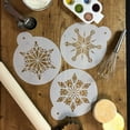 thumbnail image 3 of Designer Stencils Large Crystal Snowflakes Cake Stencils, Beige/semi-transparent, 3 of 4