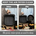 thumbnail image 2 of Air Fryer Silicone Liners. Food Safe Air Fryer Silicone Pot. Reusable Silicone Tray. Compatible with Air Fryer Basket. X-Large. Green, 2 of 5