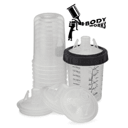 Body Works Cups (Original Style for 3M PPS system) - 50 Lids, 50 Liners, 1 Hard Cup, 1 Collar (6oz - 125 Micron)