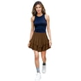 thumbnail image 4 of Fewfanhot Womens Skirts Casual Boho Ruffle Tiered Skorts High Waist Mini Skirts Golf Tennis Shorts, 4 of 7
