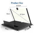 thumbnail image 5 of Lupa de visualización de 18 pulgadas para teléfono celular – Ampliador de visualización HD 3D ampliador de visualización para películas, vídeos y juegos, soporte plegable para teléfono con, 5 of 5