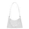 thumbnail image 1 of Sywqhk Bolso De Hombro Portátil De Color Caramelo De Verano Bolso De Axila Con Cadena De Pvc (Blanco) Sywqhk Para estrenar, 1 of 9
