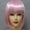 Pink, variant on 10" Short Straight Hair Flapper Cosplay Costume Bob Wig