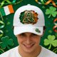 thumbnail image 4 of Gorra de béisbol para el Día de San Patricio | Gorra irlandesa para hombre y mujer | Diseño deportivo ajustable de perfil bajo | Bordado de trébol | Unisex (sirve para la mayoría de los adultos), 4 of 5