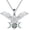 Flying Eagle Abalone Necklace, variant on Owl/Eagle Necklace Flying Eagle/Owl Necklace 925 Sterling Silver Animal Necklace Eagle/Owl Pendant Necklace for Women Men