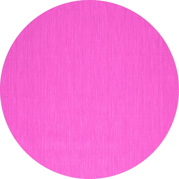 Ahgly Company Indoor Round Abstract Pink Contemporary Area Rugs, 5' Round