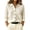 White, variant on Zpanxa Fleece Jacket Women Button Front Sweater Jacket Long Sleeve Lightweight Warm Cozy Solid Color with Fashion Collar Loose Fit Winter Casual Outerwear