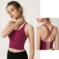 thumbnail image 4 of Zoeecloth Back Sports Bra for Womens Padded Strappy Yoga Bra Comfortable Athletic Support Workout Bra for Athletic S-XL, 4 of 7
