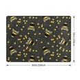 thumbnail image 2 of Area Rugs For Living Room Decor - gold bees gray cool black Soft Anti Slip Throw Washable Rugs 5x7 For Bedroom, Indoor Carpet For Bedroom Living Room 80x58In, 2 of 7