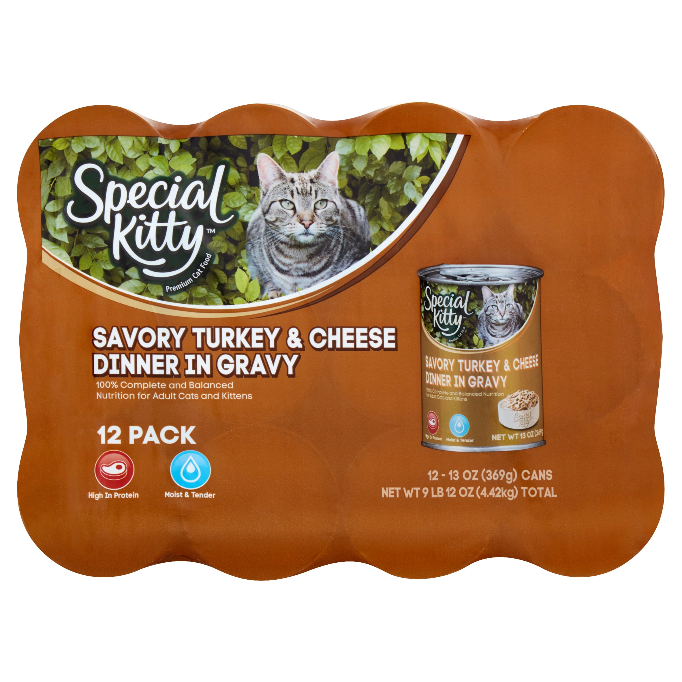 Special Kitty Savory Turkey & Cheese Dinner in Gravy Premium Cat Food
