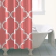 thumbnail image 5 of Small Stall Narrow Shower Curtain 36"W x 72"L – Tropical Bohemian Leaves, Mid-Century Abstract Boho Botanical Bathroom Decor, Vintage Floral Palm Leaf Pattern, Rustic Tribal Folk Style, 5 of 5