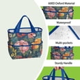 thumbnail image 4 of Garden Tool Bag,Pioneer Flower Floral Print Pattern Garden Tool Organizer,Garden Gifts,Waterproof Multi-Pocket Garden Tool Storage 11.8x5.5x11.4 Inch(Tools NOT Included), 4 of 6