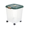 thumbnail image 3 of Bac de Rangement pour Riz, Contenant pour Aliments Secs Tasse à Mesurer, Contenant de Rangement pour Riz, Bac Porte-Aliments avec Roulettes pour Armoire, Armoire Cuisine Grains 25 kg, 3 of 8